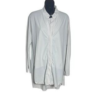 Aday women’s xl something borrowed shirt button up white boyfriend shirt FLAW